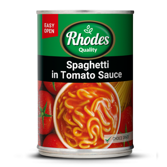 RHODES SPAGHETTI IN TOM SAUCE 410GR