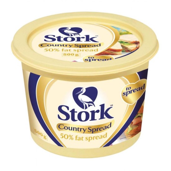 STORK 40% FAT SPREAD COUNTRY BRICK 500GR