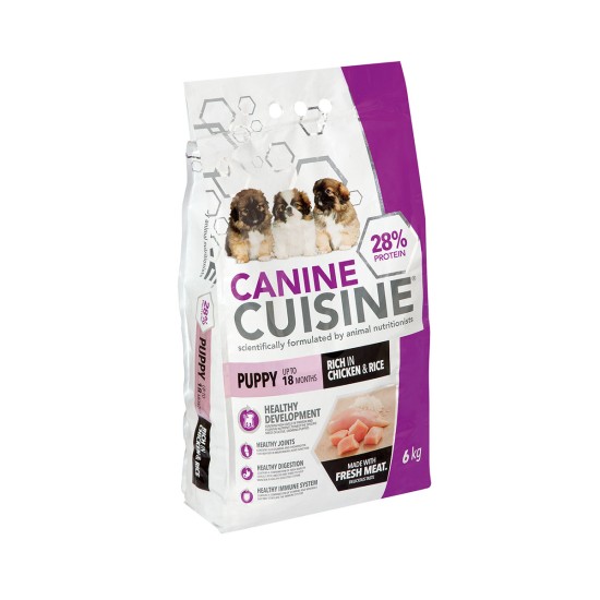 CANINE CUISINE PUPPY CHICKEN & RICE 6KG