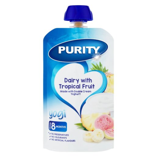 PURITY PUREE YOGHURT W/TROPCAL FRT 110ML